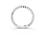 Silver Beaded Round Stone Eternity Band with Bezel Setting_15