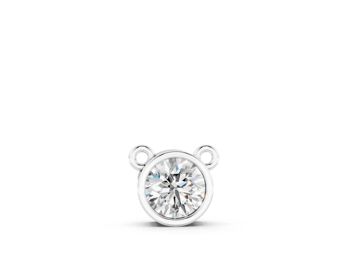 Silver Bezel Round Solitaire Pendant_2