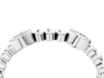 Silver Bezel Set Round Diamond Beaded Band_10