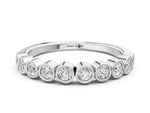 Silver Bezel Set Round Diamond Eternity Band_12