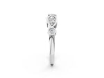 Silver Bezel Set Round Diamond Marquise Band_14