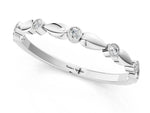 Silver Bezel-Set Round Diamond Marquise Eternity Band_13