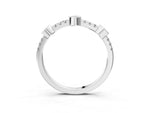 Silver Bezel Set Round Diamond Pavé Band_15