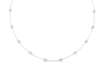 Silver Bezel-Set Round Diamond Station Necklace_4