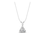 Silver Bezel-Set trilliant Diamond Pendant_3