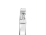 Silver Channel Set Baguette Diamond Flat Band with Bar Prong Setting_11