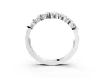 Silver Channel Set Round Diamond Anniversary Band with Vertical Prongs_15