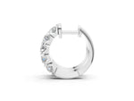 Silver Channel-Set Round Diamond Hoop Earrings_5