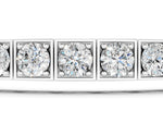 Silver Channel Set Round Diamond Tennis Bracelet with Four-Prong Setting_3