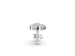 Silver Cluster Round Diamond Stud Earrings_3