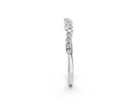 Silver Curved Diamond Pavé Round Eternity Band with Shared Prong Setting_14
