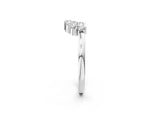 Silver Curved Round Diamond Pave Band with Prong Setting_14