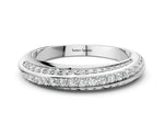 Silver Double Row Pavé Round Diamond Channel Set Band_12