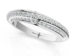 Silver Double Row Pavé Round Diamond Channel Set Band_13