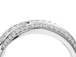 Silver Double Row Pavé Round Diamond Channel Set Band_16