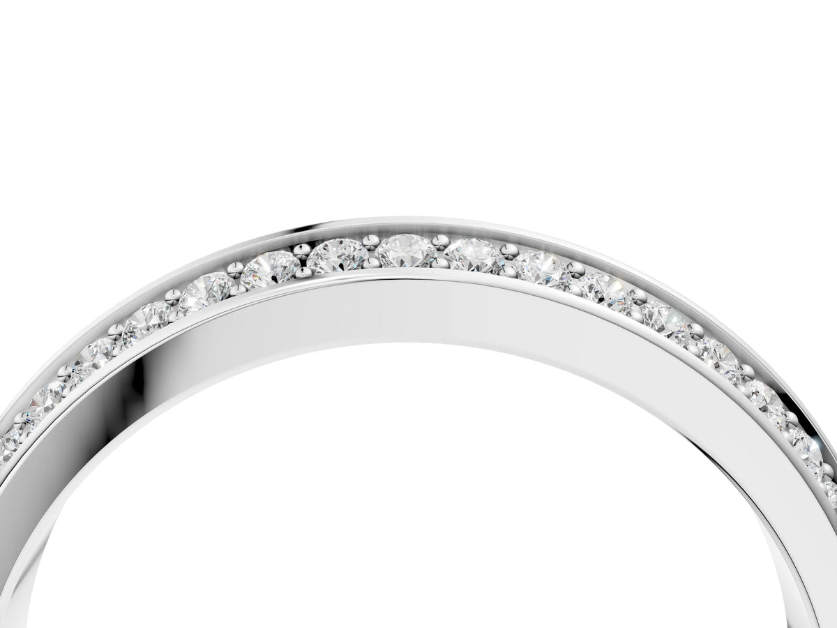 Silver Double Row Round Diamond Channel Set Eternity Band_16