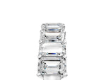 Silver Emerald Cut Diamond Prong-Set Eternity Band_11