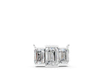 Silver Emerald Cut Three-Stone Bar Pendant with Bar Prong Setting_4