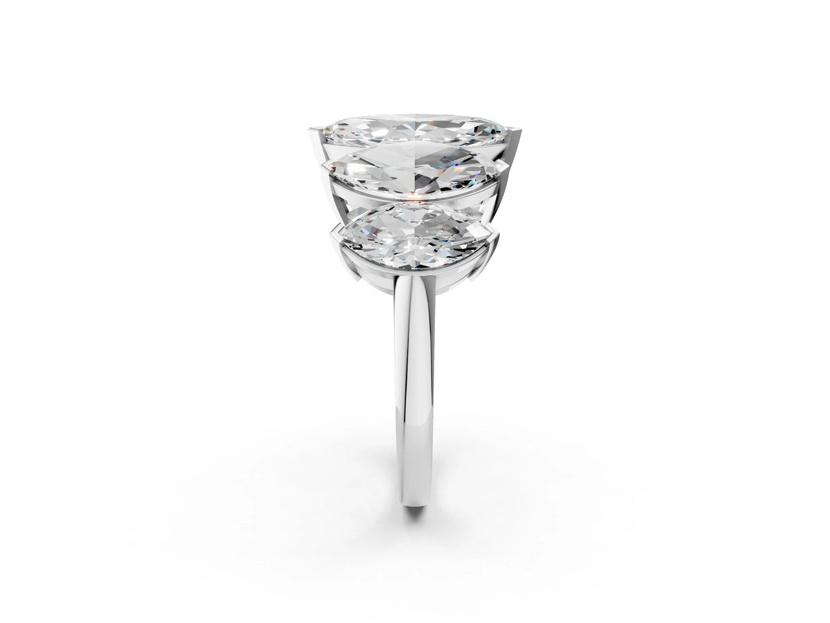 Silver Five-Stone Marquise Diamond Prong Set Band_14