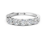 Silver Five-Stone Round Diamond Prong-Set Band_12
