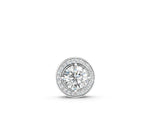 Silver Halo Round Diamond Four-Prong Pendant_2