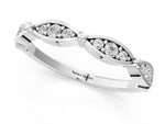 Silver Marquise Diamond Pavé Eternity Band with Bezel Setting_13