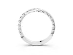 Silver Marquise Diamond Twist Eternity Band with Bezel Setting_15