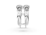 Silver Milgrain Cushion and Marquise Diamond Hoop Earrings_2
