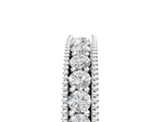 Silver Milgrain Round Diamond Pavé Chevron Band_17