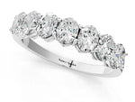 Silver Oval Diamond Shared Prong Eternity Band_13
