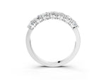 Silver Oval Diamond Shared Prong Eternity Band_15