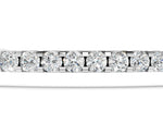 Silver Pavé Round Diamond Chain Bracelet with Bezel Setting_1