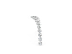 Silver Pavé Round Diamond Chevron Band with Shared Prong Setting_14