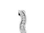 Silver Pavé Round Diamond Curved Milgrain Band_11