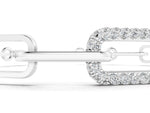 Silver Pavé Round Diamond Link Bracelet with Four-Prong Setting_3