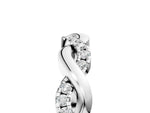 Silver Pavé Round Diamond Twist Eternity Band with Shared Prong Setting_11