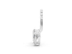 Silver Pear Diamond Drop Earring Jackets_3