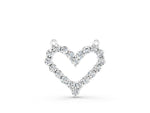 Silver Prong-Set Round Diamond Heart Pendant_4