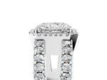 Silver Radiant Cut Cut Halo Split Shank Diamond Ring with Four-Prong Setting_17