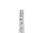 Silver Round Cut Diamond Pavé Set Eternity Band_17