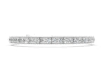 Silver Round Cut Milgrain Tennis Bracelet with Box Setting_2