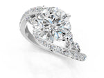 Silver Round Cut Solitaire with Pavé Twist Band and Four-Prong Setting_31