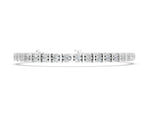 Silver Round Diamond Channel Set Tennis Bracelet with Prong Setting_2