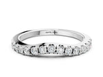 Silver Round Diamond Curved Pavé Wedding Band with Shared Prong Setting_12