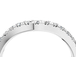 Silver Round Diamond Curved Pavé Wedding Band with Shared Prong Setting_16