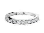 Silver Round Diamond Eternity Band with Prong Setting_12