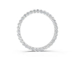 Silver Round Diamond Eternity Pendant with Prong Setting_2