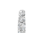 Silver Round Diamond Half Eternity Band with Classic Prong Setting_17