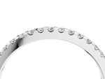 Silver Round Diamond Half Eternity Prong Set Band_16