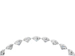 Silver Round Diamond Pavé Curved Band with Shared Prong Setting_16